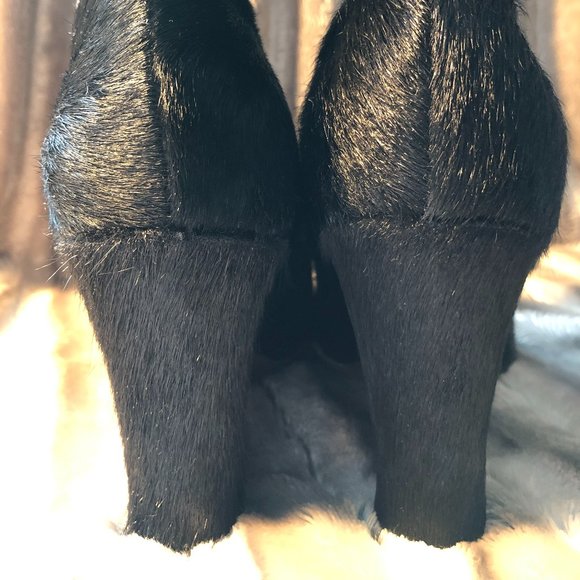 Donald J Pliner Black Calf Hair Boots - Picture 6 of 7